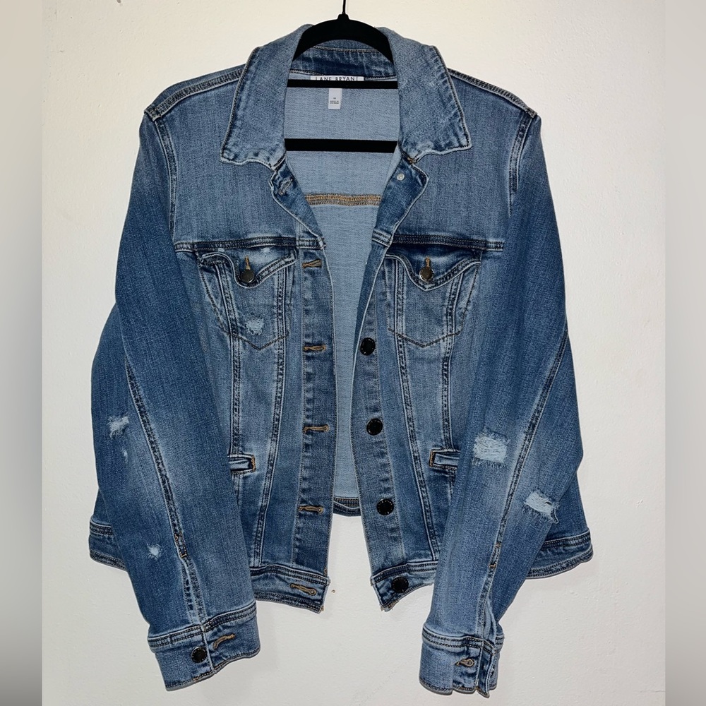 Lane Bryant Jean Jacket - Medium Wash Denim Jacket